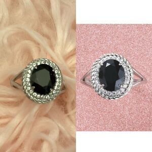 Stainless Steel Onyx Ring
